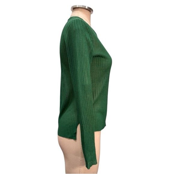Veronica Beard Emerald Ribbed Sweater - Picture 3 of 9